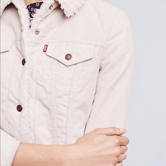 Free People Jackets & Blazers - Levi’s for Free People Corduroy Sherpa Jacket